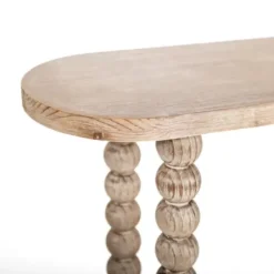 Console Tables-Kirkland's Home Spencer Spindle Legs Console Table Tan
