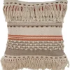 Pillows-Kirkland's Home Spice And Natural Chic Fringe Pillow Orange/Tan