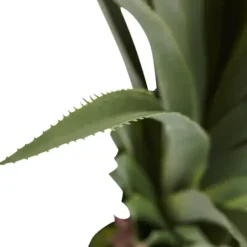 Arrangements & Greenery-Kirkland's Home Spiked Agave Plant In Nursery Planter Green/Black