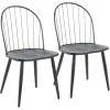 Dining Chairs-Kirkland's Home Spindle High Back Dining Chairs, Set Of 2 Black