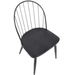 Dining Chairs-Kirkland's Home Spindle High Back Dining Chairs, Set Of 2 Black
