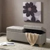 Benches & Ottomans-Kirkland's Home Split Seat Jackson Storage Bench Gray