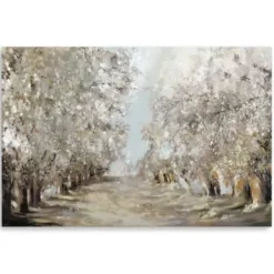 Canvas Art-Kirkland's Home Spring Blossoms Giclee Canvas Art Print White/Gray