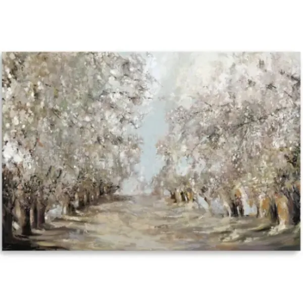 Canvas Art-Kirkland's Home Spring Blossoms Giclee Canvas Art Print White/Gray