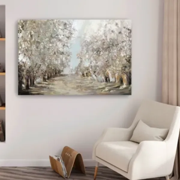 Canvas Art-Kirkland's Home Spring Blossoms Giclee Canvas Art Print White/Gray