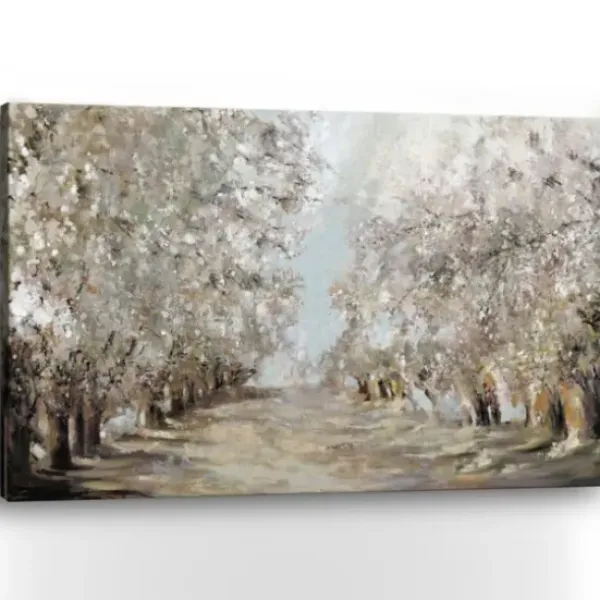 Canvas Art-Kirkland's Home Spring Blossoms Giclee Canvas Art Print White/Gray