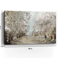 Canvas Art-Kirkland's Home Spring Blossoms Giclee Canvas Art Print White/Gray