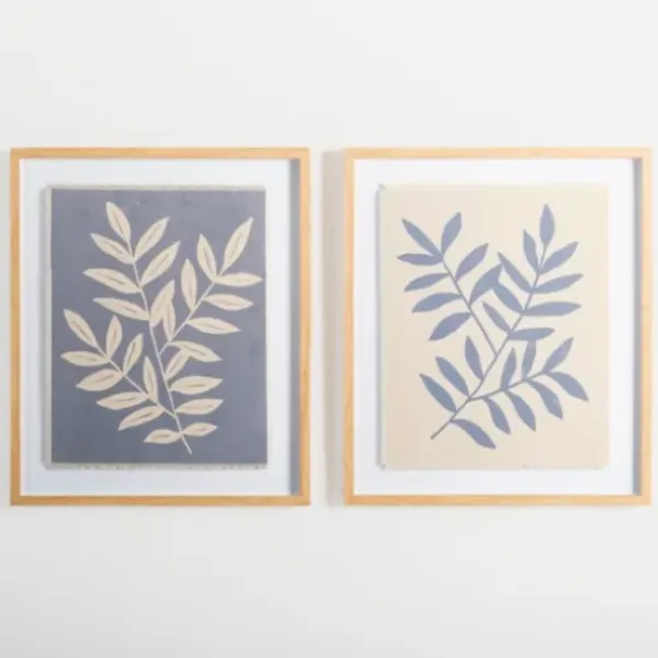 Framed Art-Kirkland's Home Spring Foliage Framed Art Print Blue