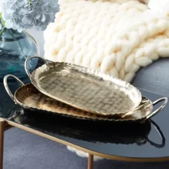 Decorative Trays-Kirkland's Home Spring Has Sprung Wood Tray Pink