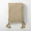 Blankets & Throws-Kirkland's Home Spring Knit Throw Blanket Tan