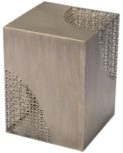 Accent & End Tables-Kirkland's Home Square Antique Gold Metal Accent Table