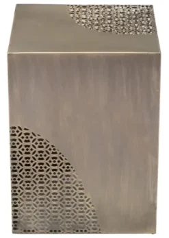 Accent & End Tables-Kirkland's Home Square Antique Gold Metal Accent Table