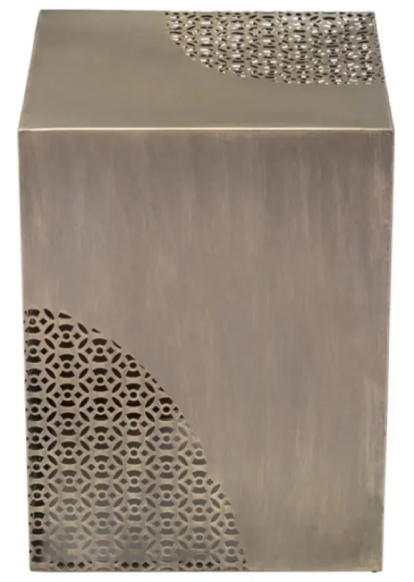 Accent & End Tables-Kirkland's Home Square Antique Gold Metal Accent Table