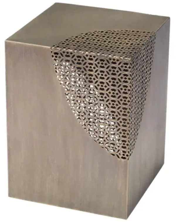 Accent & End Tables-Kirkland's Home Square Antique Gold Metal Accent Table