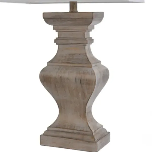 Table Lamps-Kirkland's Home Square Candlestick Table Lamp Tan
