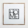 Wall Quotes & Signs-Kirkland's Home Square Metal Home Framed Wall Plaque White/Black