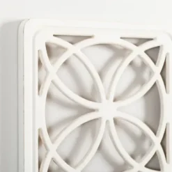 Wall Plaques-Kirkland's Home Square Scrollwork Wall Plaques, Set Of 3 White/Gray/Yellow