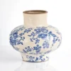 Vases-Kirkland's Home Stamos Matte Terracotta Vase, 14 In. Black