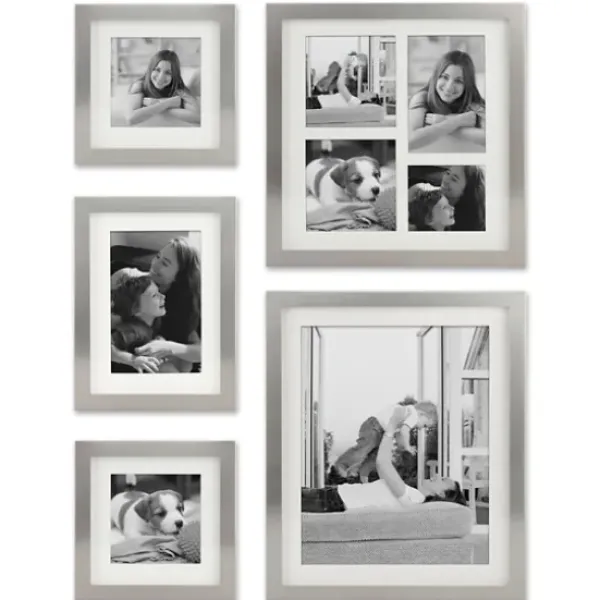 Gallery Wall Frames-Kirkland's Home Stamp Metal 5-Pc. Gallery Picture Frame Set