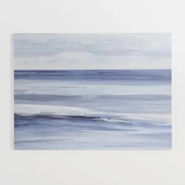 Canvas Art-Kirkland's Home Staring Out To Sea Canvas Art Print Blue/White