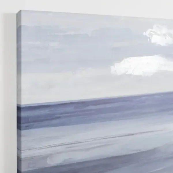 Canvas Art-Kirkland's Home Staring Out To Sea Canvas Art Print Blue/White