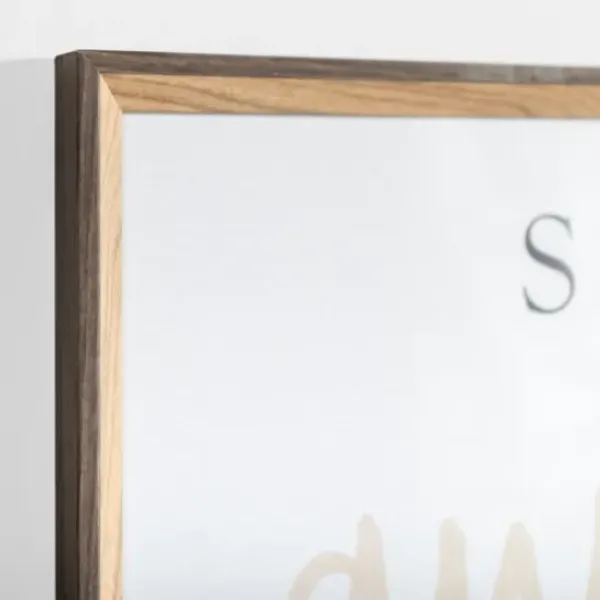 Wall Quotes & Signs-Kirkland's Home Stay Awhile Script Framed Wall Plaque White/Black/Tan