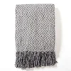 Blankets & Throws-Kirkland's Home Steel Diamond Chenille Throw Gray