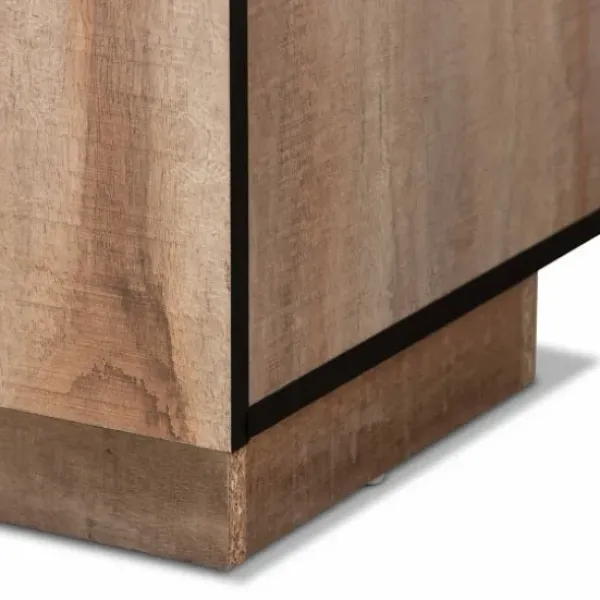 Cabinets & Sideboards-Kirkland's Home Stella Contemporary Oak 3-Door Sideboard