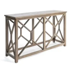 Console Tables-Kirkland's Home Stephan Natural Wood Console Table Brown