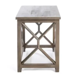 Accent & End Tables-Kirkland's Home Stephan Natural Wood Side Table Gray