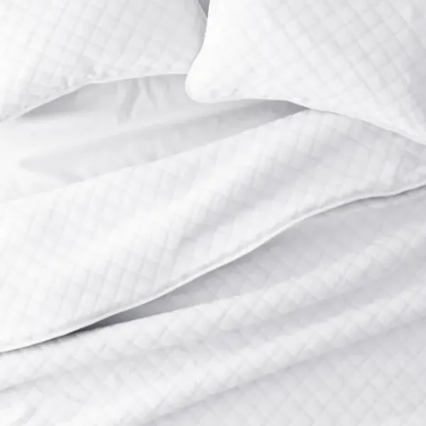 Quilts-Kirkland's Home Stitched Diamond 3-Pc. King Quilt Set White