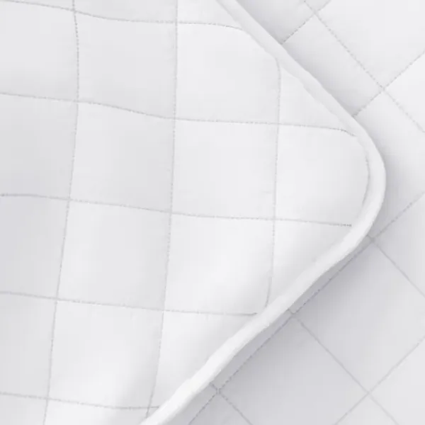 Quilts-Kirkland's Home Stitched Diamond 3-Pc. King Quilt Set White