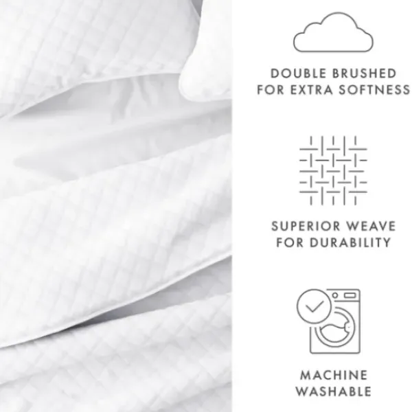 Quilts-Kirkland's Home Stitched Diamond 3-Pc. King Quilt Set White