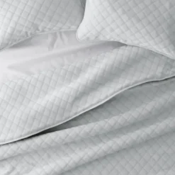 Quilts-Kirkland's Home Stitched Diamond 2-Pc. Twin Quilt Set Gray