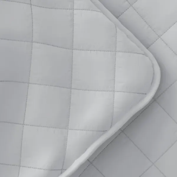 Quilts-Kirkland's Home Stitched Diamond 2-Pc. Twin Quilt Set Gray