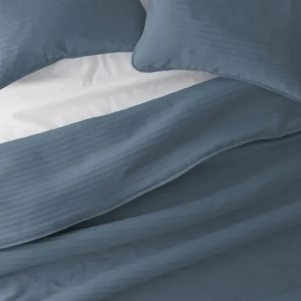 Quilts-Kirkland's Home Stitched Stripes 3-Pc. King Quilt Set Blue