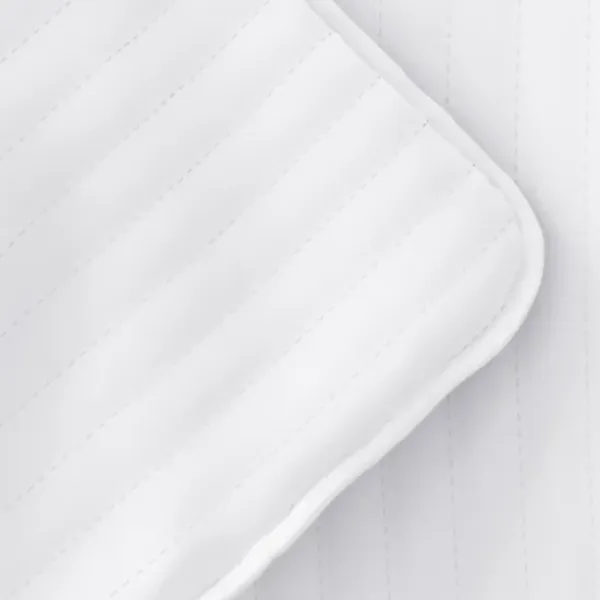 Quilts-Kirkland's Home Stitched Stripes 2-Pc. Twin Quilt Set White
