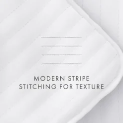 Quilts-Kirkland's Home Stitched Stripes 2-Pc. Twin Quilt Set White