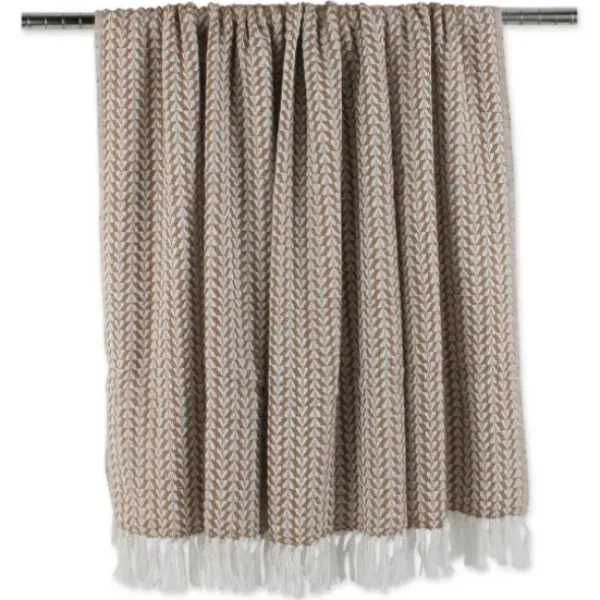 Blankets & Throws-Kirkland's Home Stone And White Arrowhead Throw Tan