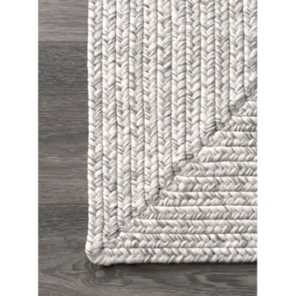 Outdoor Rugs-Kirkland's Home Stone And White Rugby Stripe Outdoor Area Rug, 4X6 Gray/White