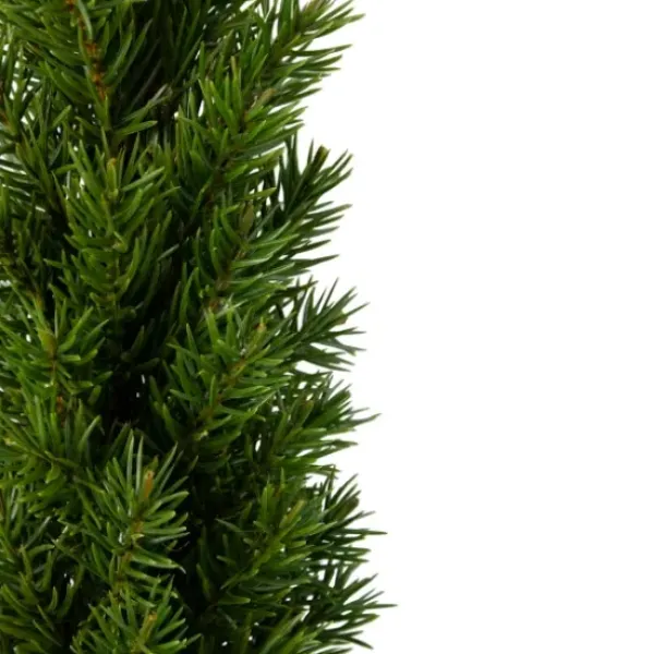 Trees & Topiaries-Kirkland's Home Stone Base Fir Mini Potted Christmas Tree Green/Gray