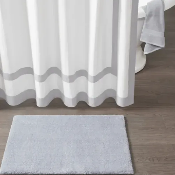 Bathroom Rugs-Kirkland's Home Stone Lofty Pile Chenille Bath Mat, 45 In. Gray