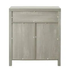 Cabinets & Sideboards-Kirkland's Home Stone Rustic Barndoor Cabinet Gray