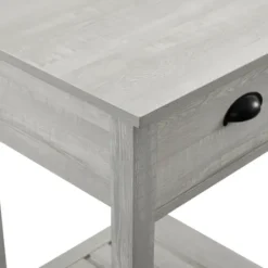 Accent & End Tables-Kirkland's Home Stone Single Drawer Accent Table Gray
