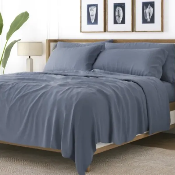 Bed Sheets-Kirkland's Home Stone Ultra Soft 4-Pc. Twin Xl Sheet Set Gray