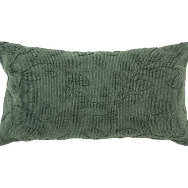 Pillows-Kirkland's Home Stonewash Botanical Pillow Green