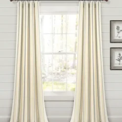Curtains & Drapes-Kirkland's Home Stormy Blackout Curtain Panel Set, 84 In. Gray