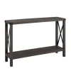 Console Tables-Kirkland's Home Stormy Gray X Side Frame Console Table