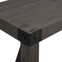 Console Tables-Kirkland's Home Stormy Gray X Side Frame Console Table