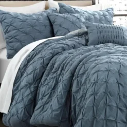 Comforters-Kirkland's Home Stormy Ravello 5-Pc. Full/Queen Comforter Set Blue